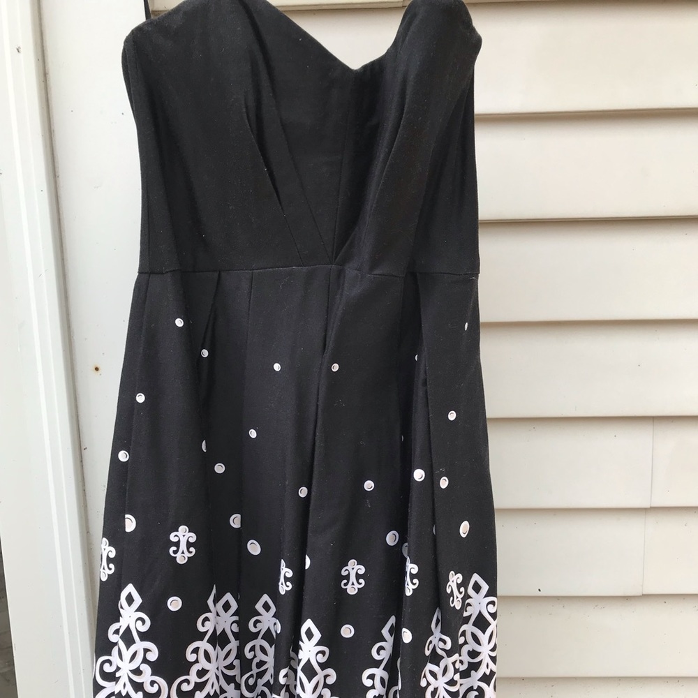 White House Black Market Strapless Dress.